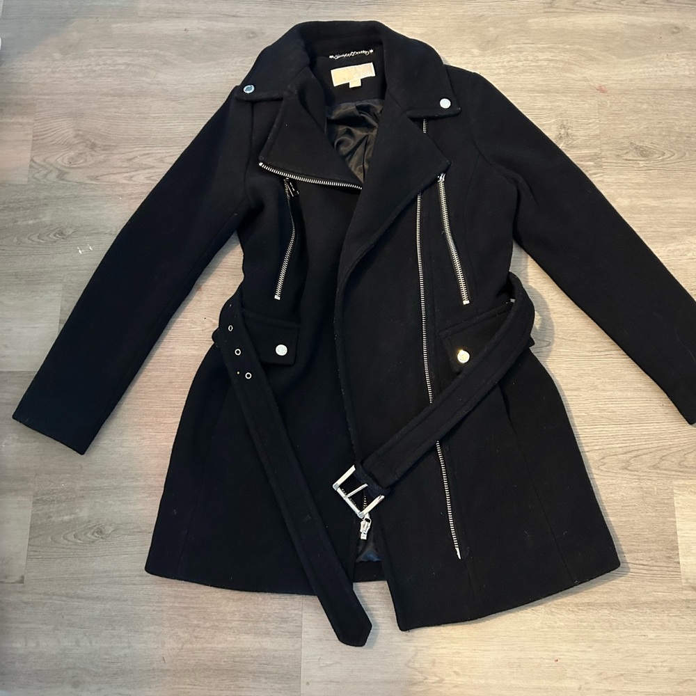 Michael Kors Black Jacket with Silver Accents